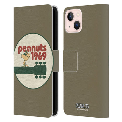 PEANUTS スヌーピー (コミック誕生 75周年 ) - Guitar 1969 レザー手帳型 / Apple iPhoneケース 【公式 / オフィシャル】