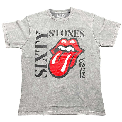 ROLLING STONES ローリングストーンズ (来日 35周年 記念 ) - Sixty Vertical / Dye-Wash / Tシャツ / メンズ 【公式 / オフィシャル】