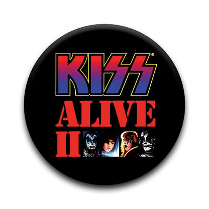 KISS キッス (エース・フレーリー 追悼 ) - ALIVE II / バッジ - PGS