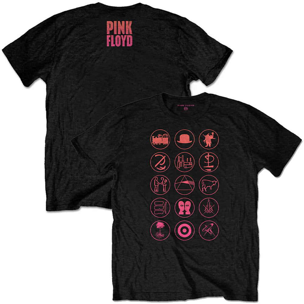 PINK FLOYD ピンクフロイド (結成 60周年 ) - Symbols / バックプリントあり / Tシャツ / メンズ 【公式 / オフィシャル】