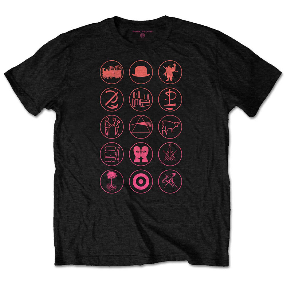 PINK FLOYD ピンクフロイド (結成 60周年 ) - Symbols / バックプリントあり / Tシャツ / メンズ 【公式 / オフィシャル】