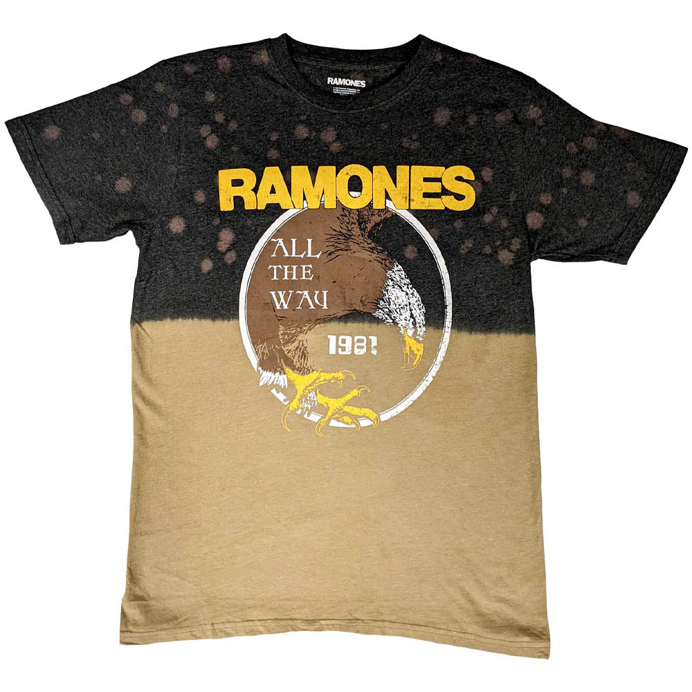RAMONES ラモーンズ - All The Way / タイダイ / Tシャツ / メンズ 【公式 / オフィシャル】