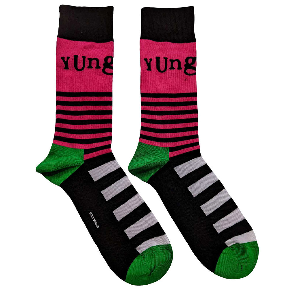 YUNGBLUD ヤングブラッド (SUMMER SONIC 2025 来日 ) - Logo & Stripes / ソックス / メンズ 【公式 / オフィシャル】