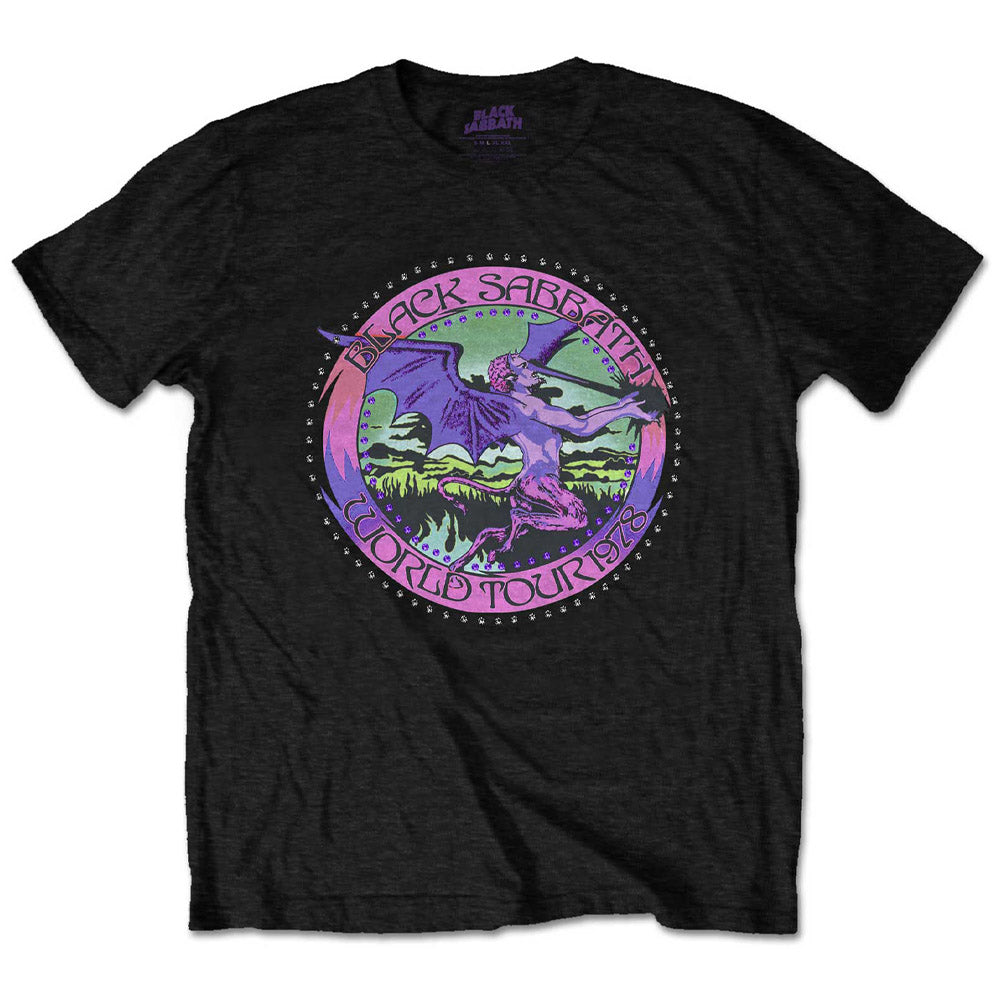 【廃番ラスト販売/特別価格】BLACK SABBATH ブラックサバス (デビュー 55周年 ) - Tour '78 / Diamante（ブランド） / Tシャツ / メンズ 【公式 / オフィシャル】