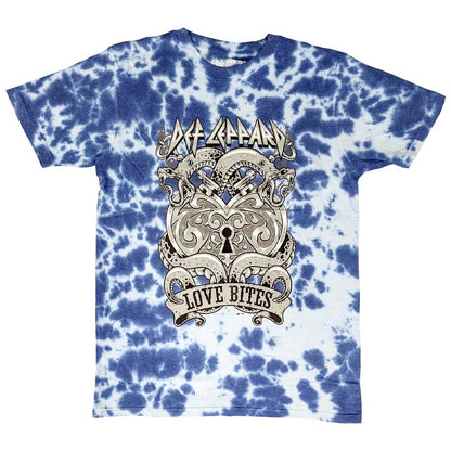 DEF LEPPARD デフレパード (デビュー 45周年 ) - Love Bites / タイダイ / Tシャツ / メンズ 【公式 / オフィシャル】