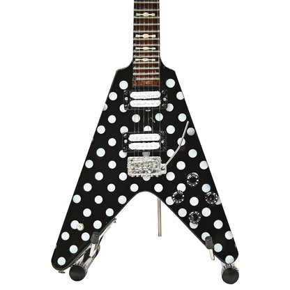 【予約商品】 OZZY OSBOURNE オジーオズボーン (追悼 ) - Randy's Harpoon Polka Dot Signature Miniature Guitar Replica Collectible / ミニチュア楽器