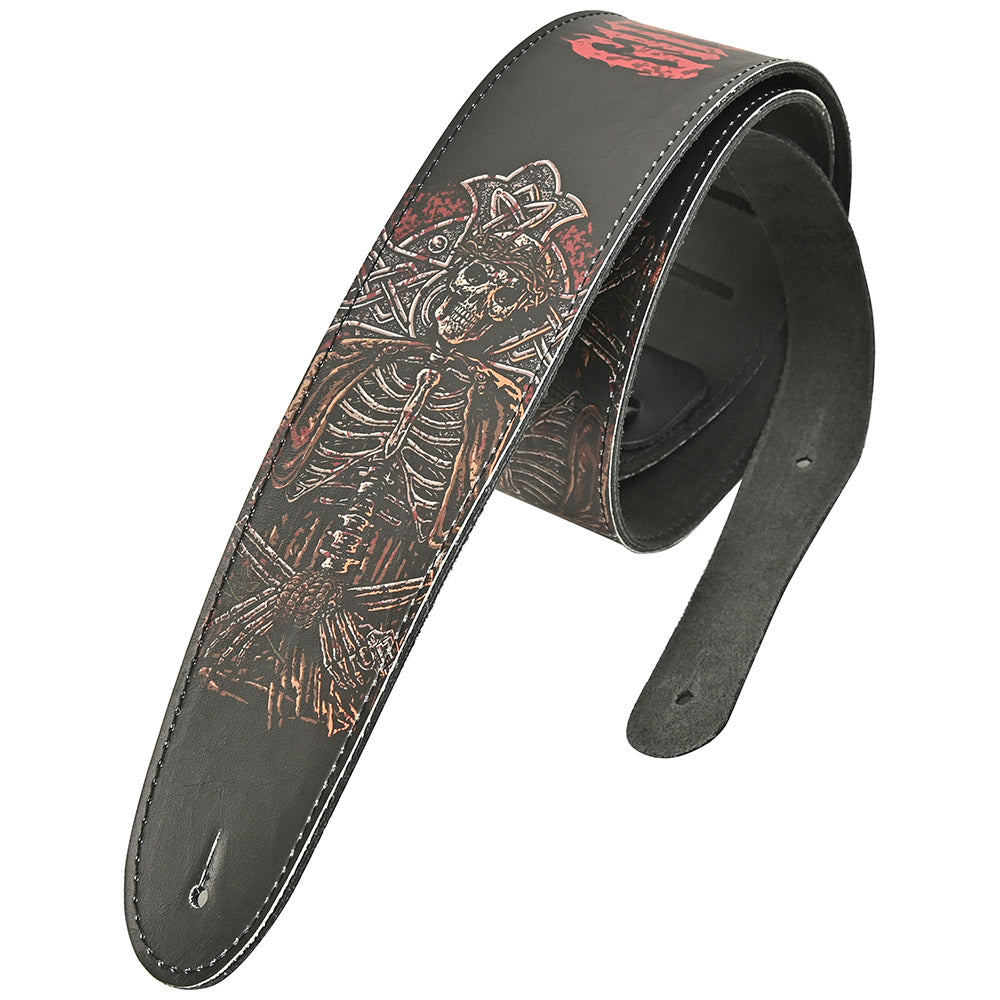 GUNS N ROSES ガンズアンドローゼズ (5月 来日 記念 ) - 2.5inch Leather STRAP / ギターストラップ 【公式 / オフィシャル】