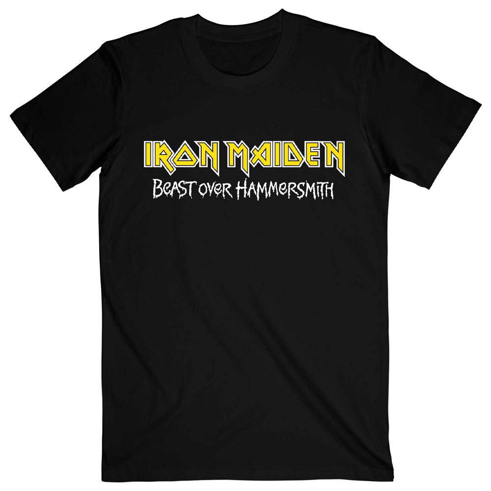 IRON MAIDEN アイアンメイデン (結成 50周年 ) - Beast Over Hammersmith Eddie & Devil / バックプリントあり / Tシャツ / メンズ 【公式 / オフィシャル】
