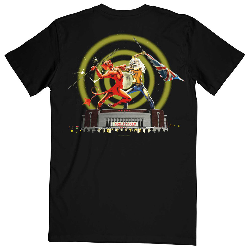 
                  
                    IRON MAIDEN アイアンメイデン (結成 50周年 ) - Beast Over Hammersmith Eddie & Devil / バックプリントあり / Tシャツ / メンズ 【公式 / オフィシャル】
                  
                