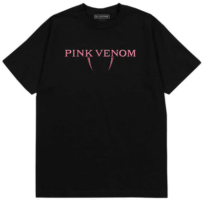 BLACKPINK Blackpink - Pink Venom Logo / Back Print / T-shirt / Men's