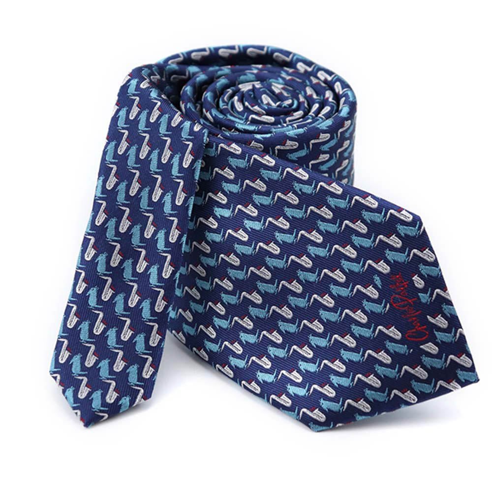 CHARLIE PARKER チャーリーパーカー (生誕 105周年 ) - Blue Charlie Parker Bird Tie / ネクタイ / メンズ - PGS