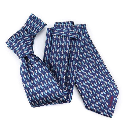 CHARLIE PARKER チャーリーパーカー (生誕 105周年 ) - Blue Charlie Parker Bird Tie / ネクタイ / メンズ - PGS