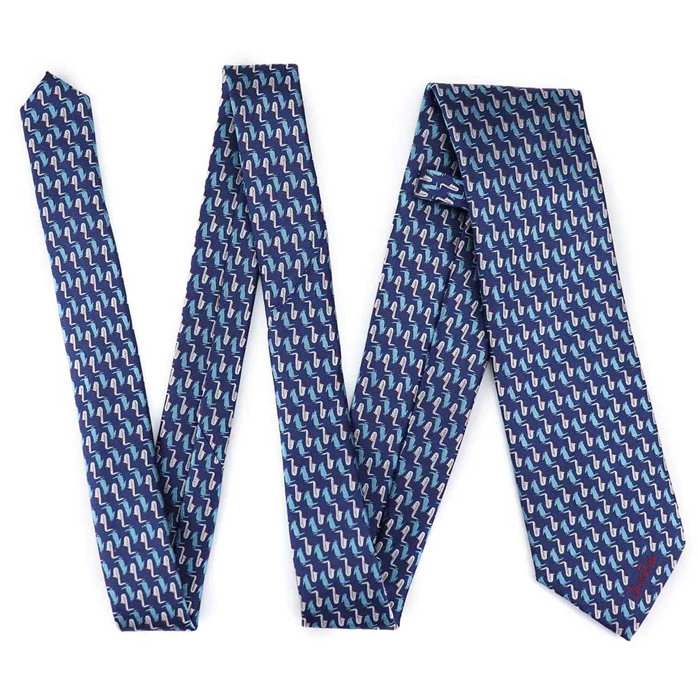 CHARLIE PARKER - Blue Charlie Parker Bird Tie / Necktie / Men's