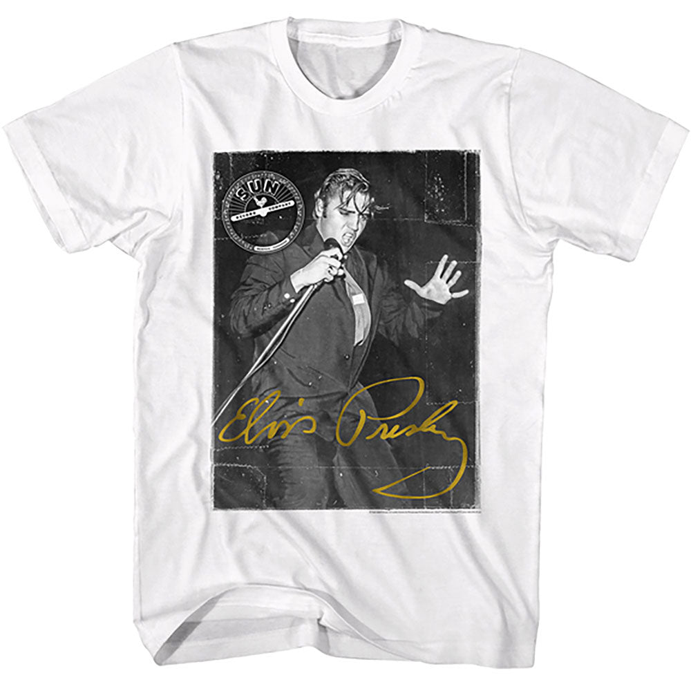 ELVIS PRESLEY エルヴィスプレスリー (生誕 90周年 ) - GOLD SIGNATURE / Tシャツ / メンズ 【公式 / オフィシャル】
