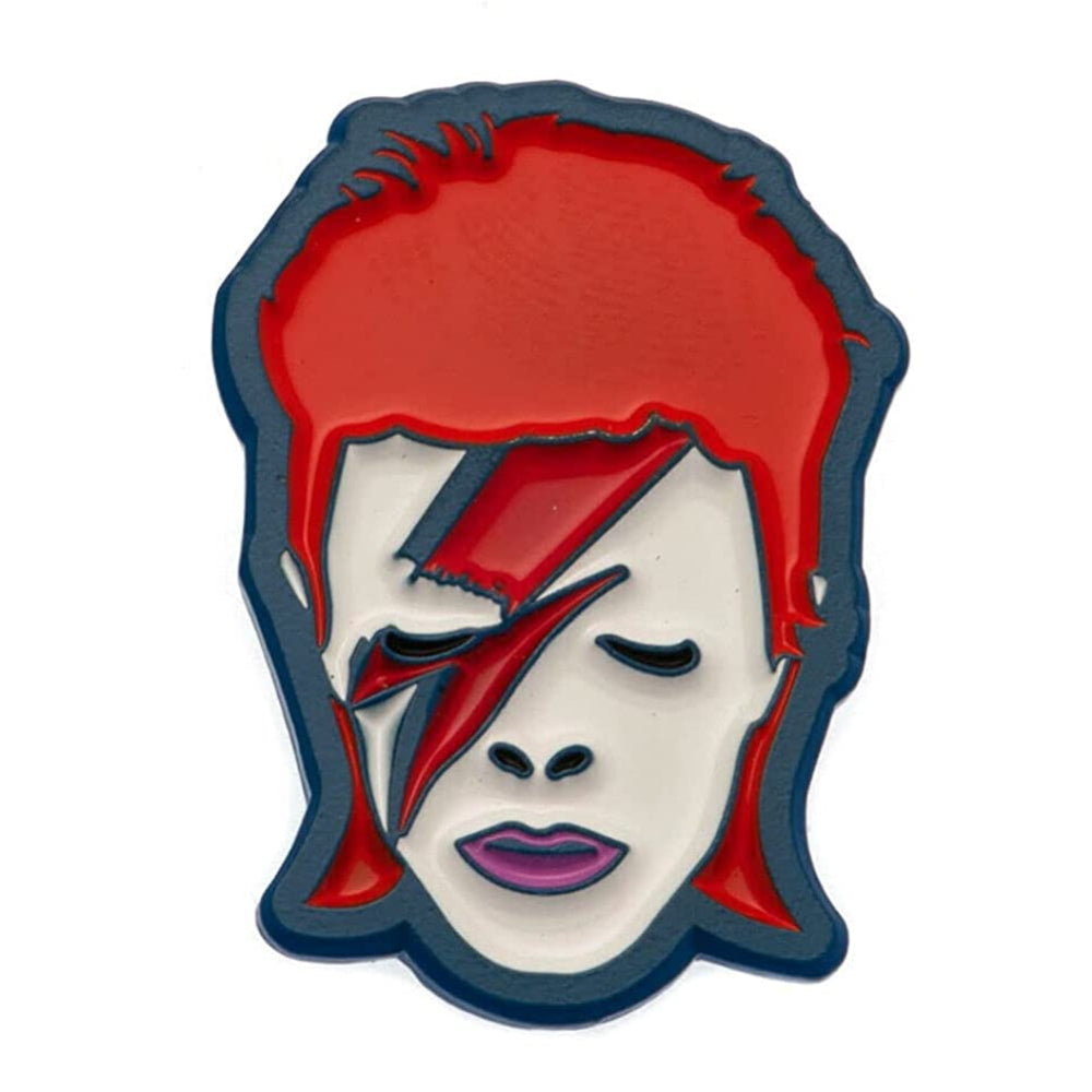 DAVID BOWIE デヴィッドボウイ - Aladdin Sane / メタル・ピンバッジ / バッジ 【公式 / オフィシャル】