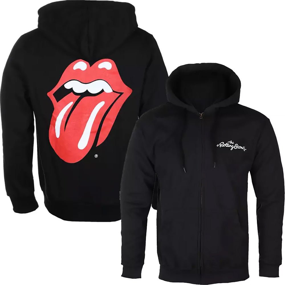 ROLLING STONES ローリングストーンズ (来日 35周年 記念 ) - Classic Tongue Ver.2 / バックプリントあり/ ジップ / パーカー・スウェット / メンズ - PGS