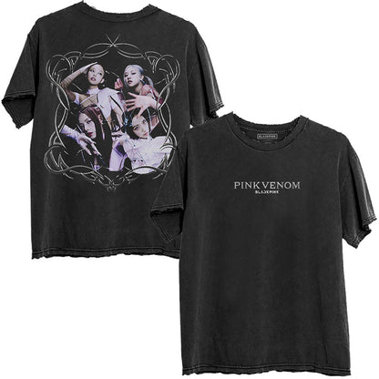 BLACKPINK ブラックピンク (2026年 1月 来日 ) - Pink Venom / バックプリントあり / Tシャツ / メンズ 【公式 / オフィシャル】