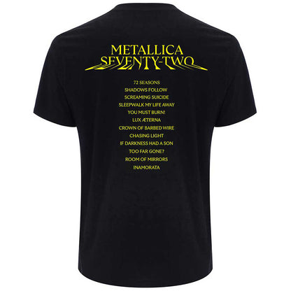 METALLICA メタリカ - 72 Seasons Squared Cover / バックプリントあり / Tシャツ / メンズ 【公式 / オフィシャル】