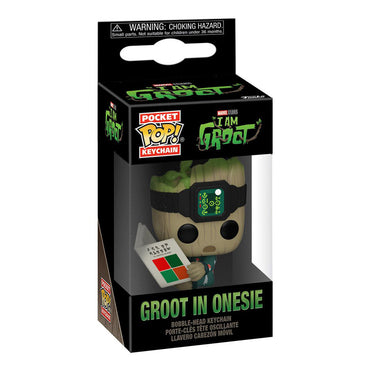 GUARDIANS OF THE GALAXY Guardians of the Galaxy - I Am Groot in Onesie Pocket Pop! Key Chain