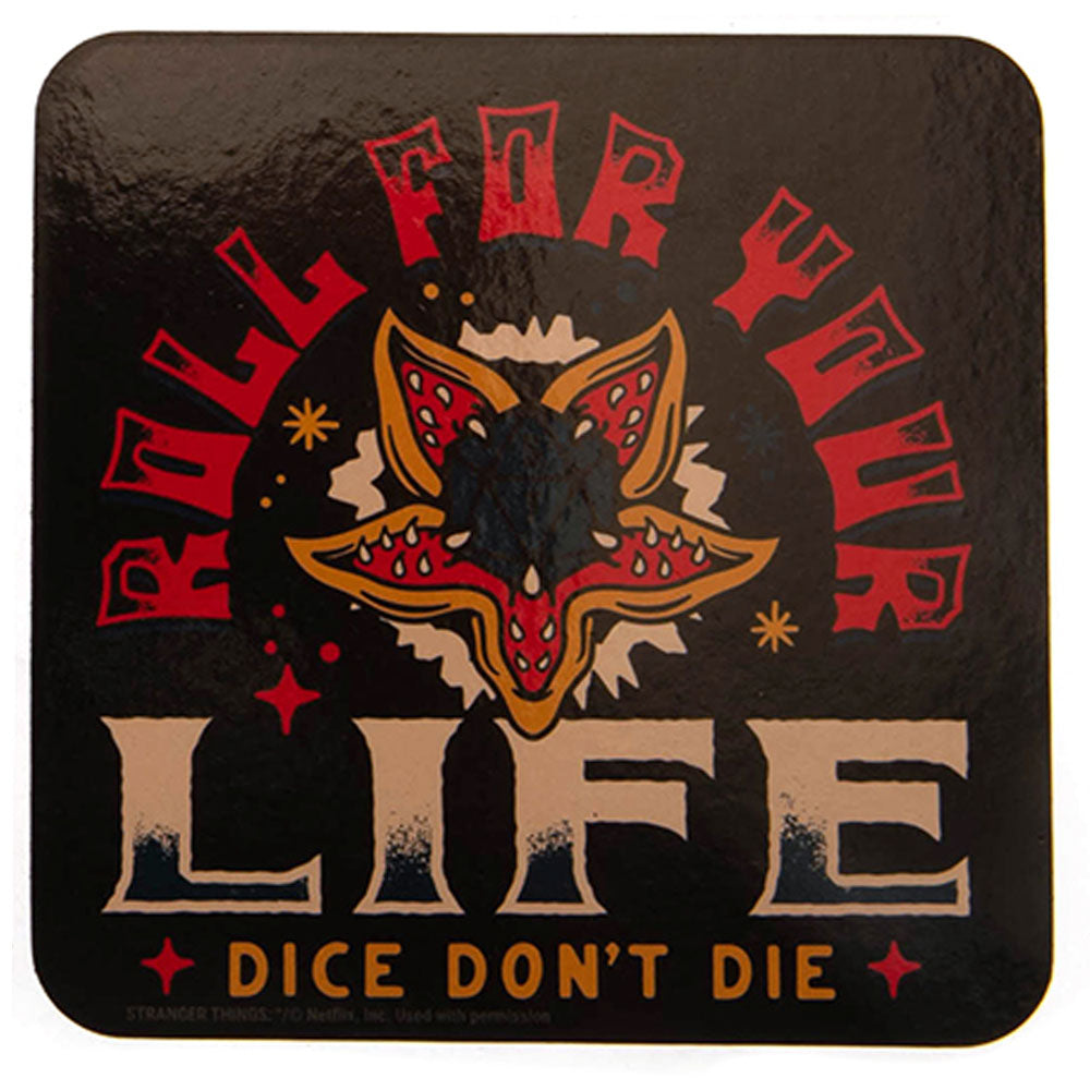 STRANGER THINGS ストレンジャー・シングス (シーズン5 配信 記念 ) - Hellfire Club / 4枚セット / コースター