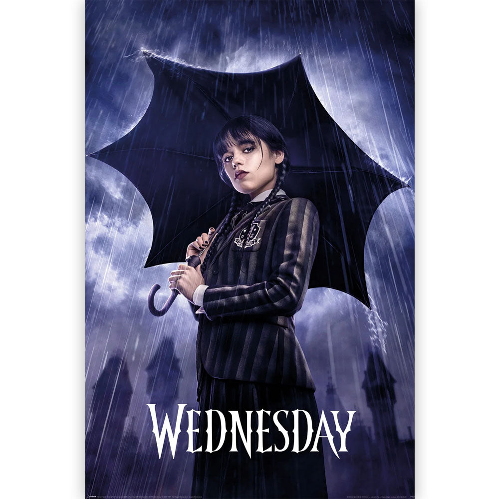 WEDNESDAY ウェンズデー (シーズン2 8月6日 配信 ) - Downpour / ポスター 【公式 / オフィシャル】