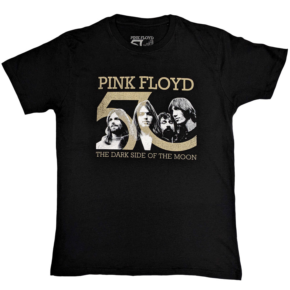 PINK FLOYD ピンクフロイド (結成 60周年 ) - Band Photo & 50th Logo / 50周年記念限定 / Tシャツ / メンズ 【公式 / オフィシャル】
