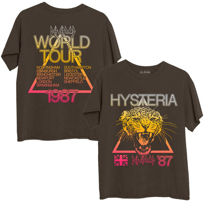 DEF LEPPARD - (デビュー 45周年 ) - Hysteria World Tour / バックプリントあり
