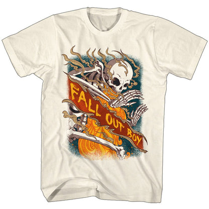 FALL OUT BOY フォールアウトボーイ - FIRE SKELETON / Tシャツ / メンズ - PGS
