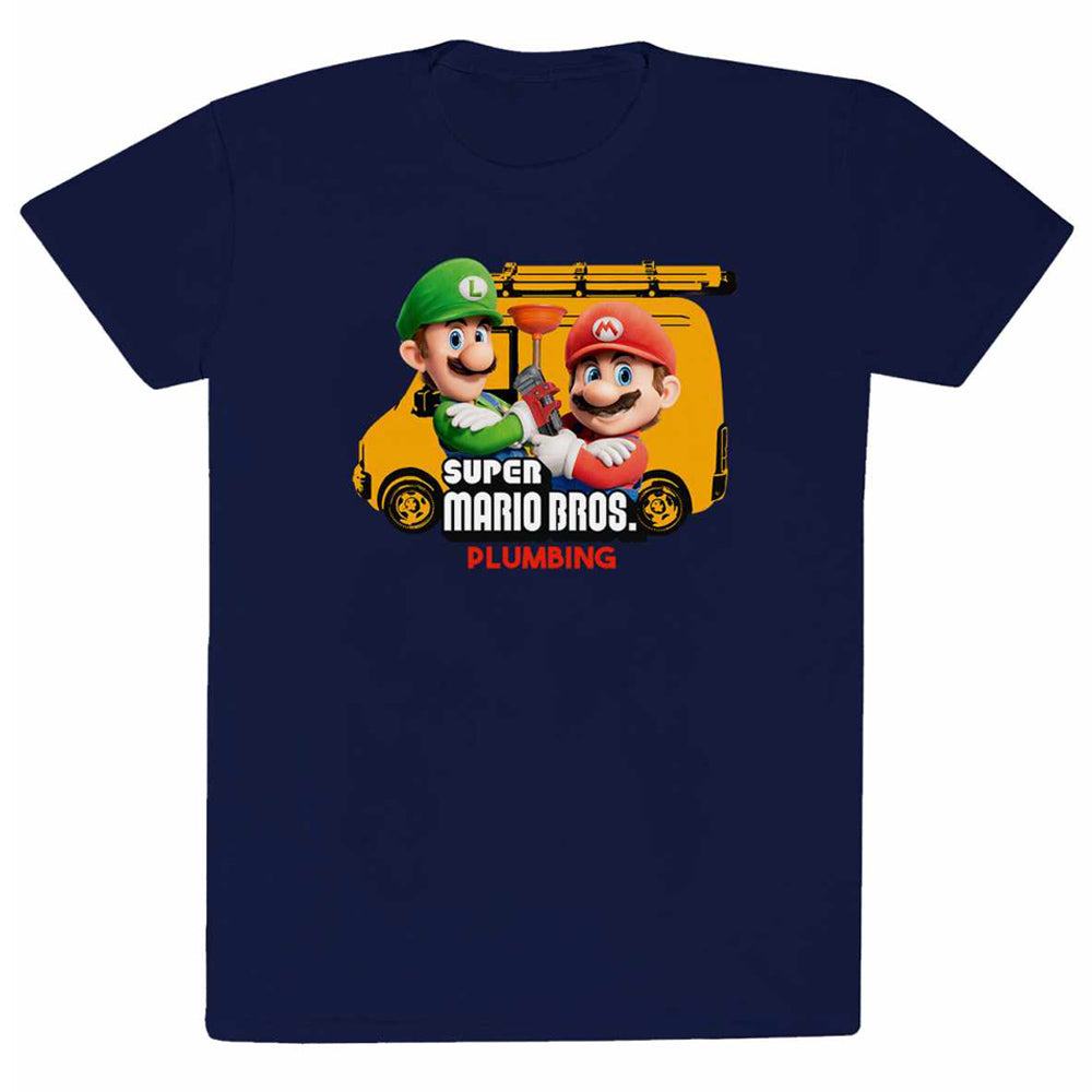 【廃番ラスト販売/特別価格】SUPER MARIO スーパーマリオ (40周年 ) - PLUMBING / Tシャツ / メンズ 【公式 / オフィシャル】