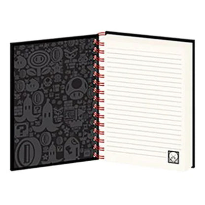 SUPER MARIO スーパーマリオ (40周年 ) - 4 Colour / A5 Wiro Notebook / ノート・メモ帳 【公式 / オフィシャル】