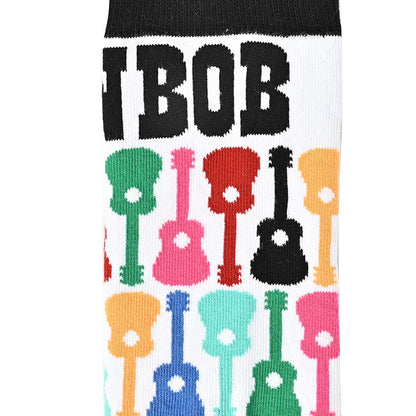 BOB DYLAN ボブディラン (生誕 85周年 ) - Guitar Pattern / ソックス / メンズ