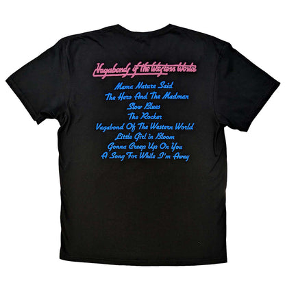 THIN LIZZY シンリジィ - Vagabonds of the Western World Tracklist / バックプリントあり / Tシャツ / メンズ 【公式 / オフィシャル】