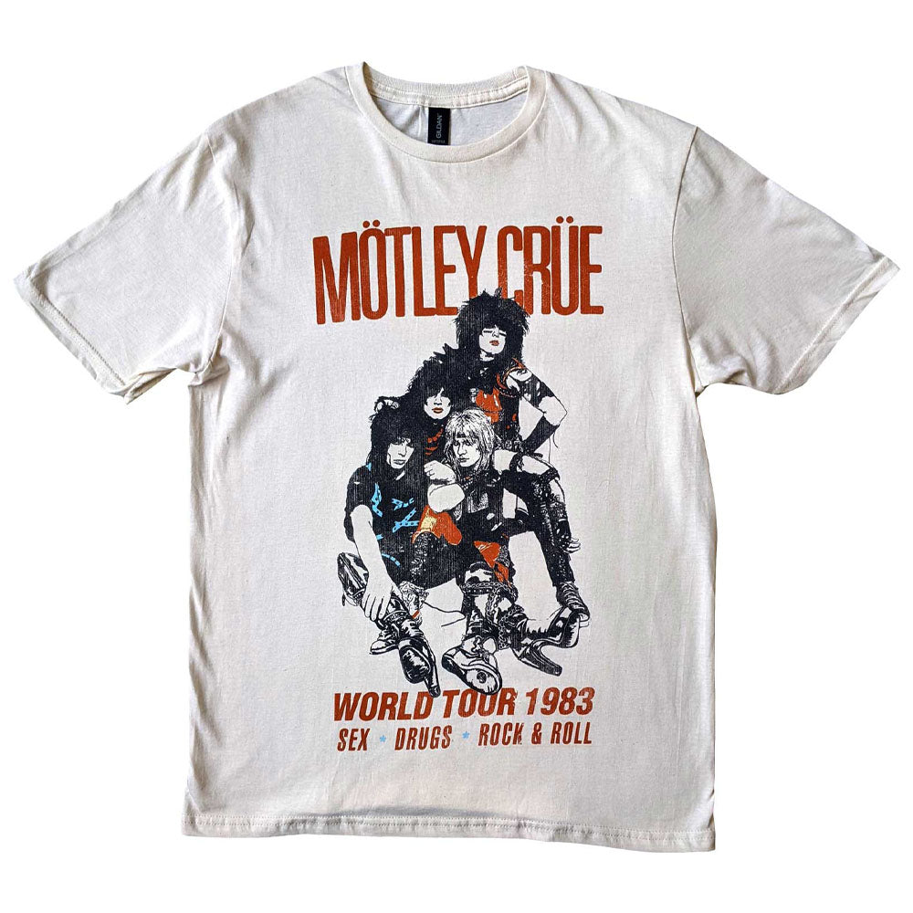 MOTLEY CRUE モトリークルー (来日 40周年 ) - World Tour Vintage / Tシャツ / メンズ 【公式 / オフィシャル】
