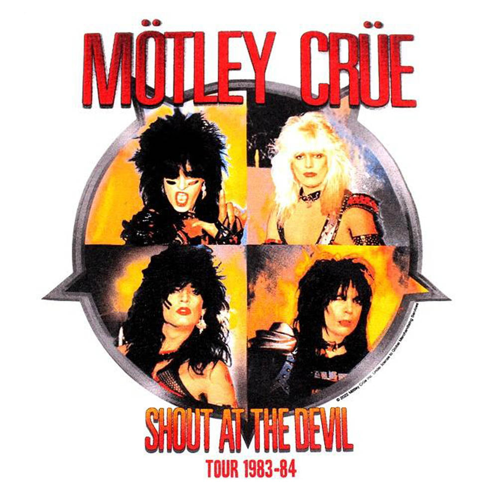 MOTLEY CRUE (40th Anniversary of Arrival in Japan) - SHOUT / Raglan 3/4 Sleeves / T-Shirt / Men's
