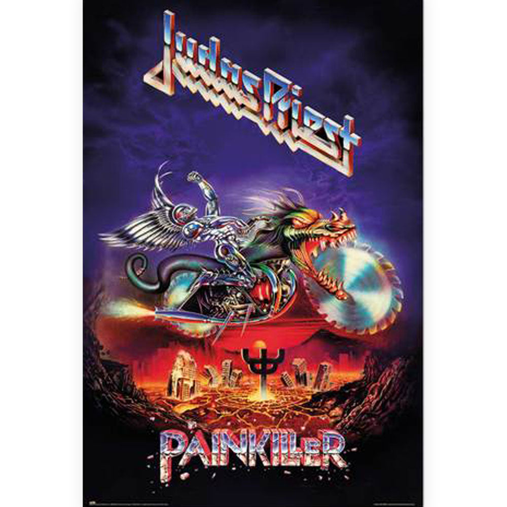 JUDAS PRIEST ジューダスプリースト - PAINKILLER / ポスター 【公式 / オフィシャル】