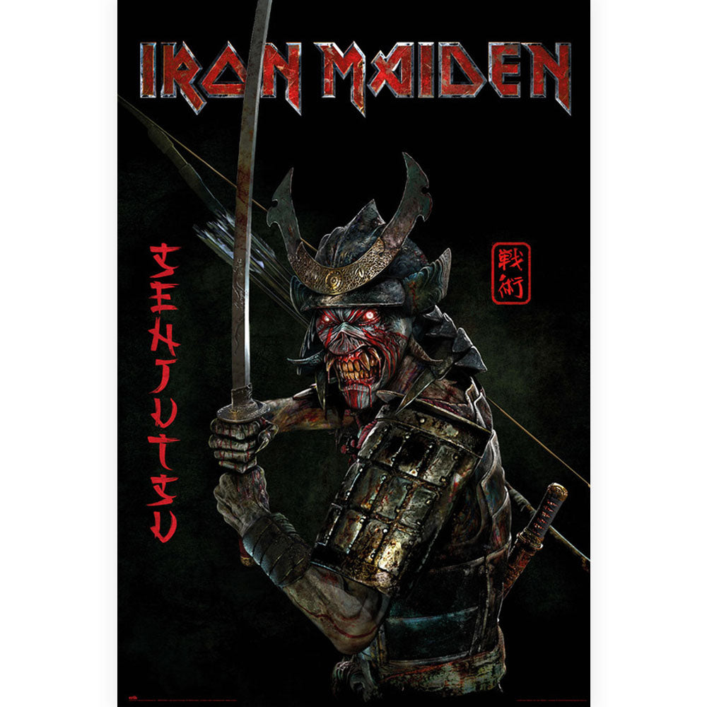 IRON MAIDEN アイアンメイデン (結成 50周年 ) - SENJUTSU / ポスター 【公式 / オフィシャル】