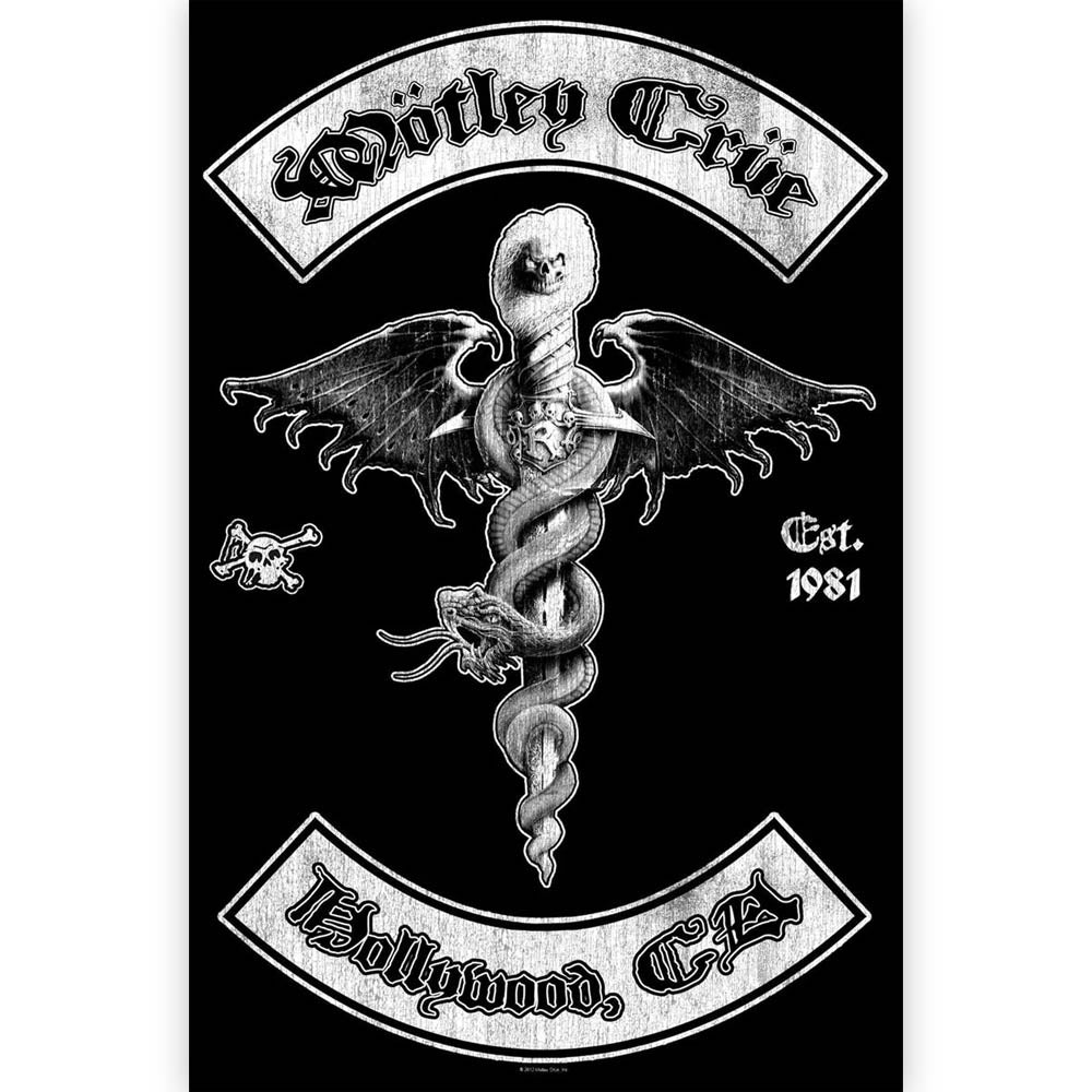 MOTLEY CRUE モトリークルー (来日 40周年 ) - HOLLYWOOD / タペストリー - PGS