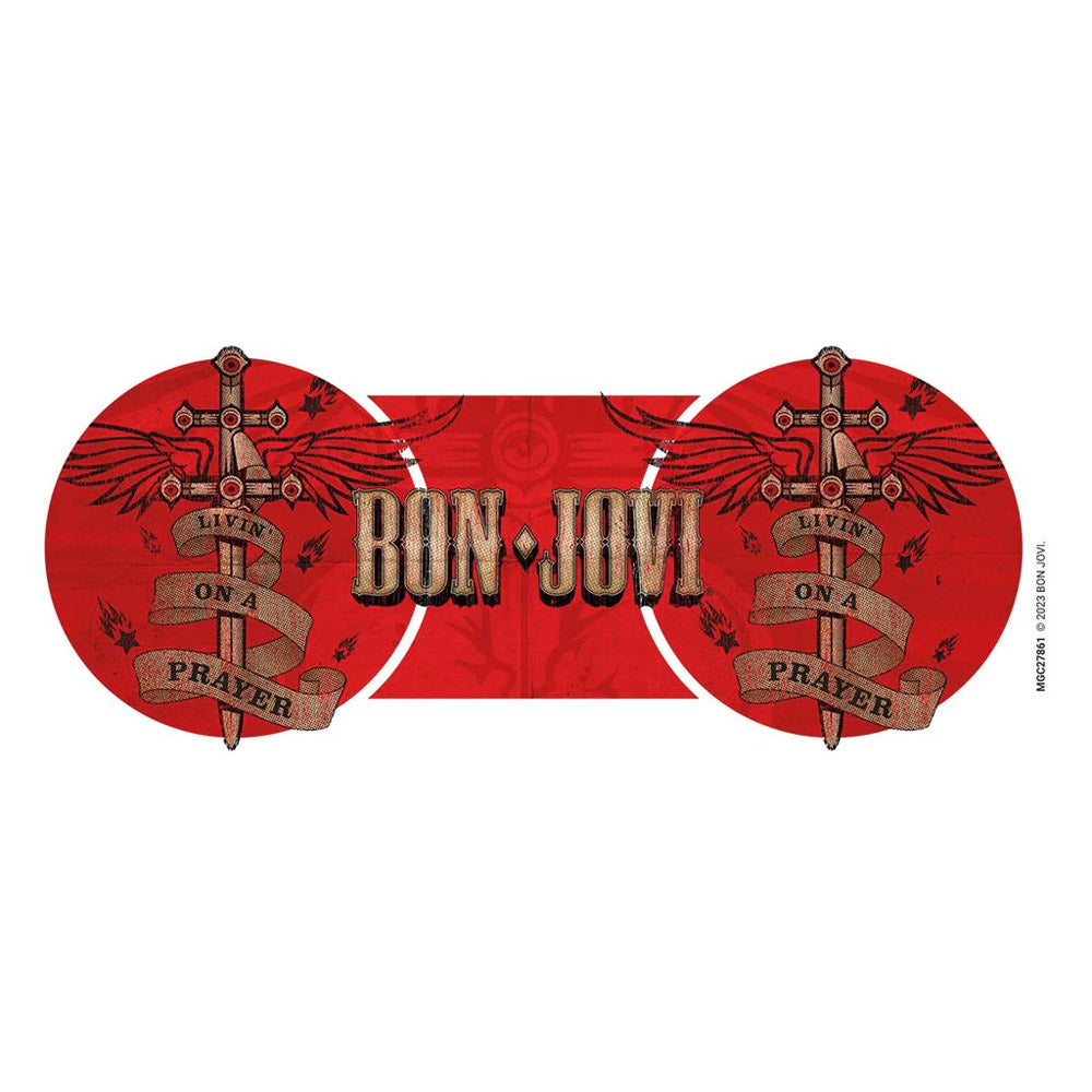 BON JOVI ボンジョヴィ - Livin' On A Prayer / マグカップ 【公式 / オフィシャル】