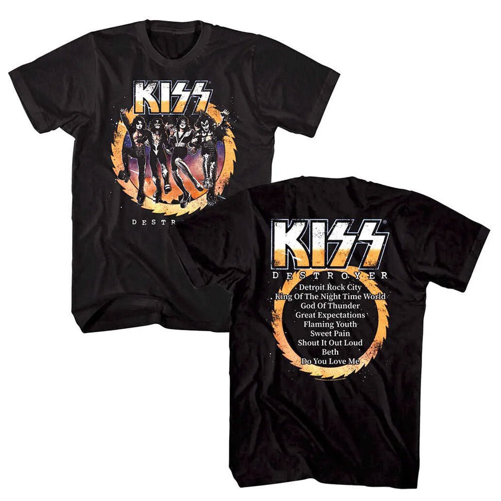 KISS キッス (エース・フレーリー 追悼 ) - DESTROYER ALBUM / バックプリントあり / Tシャツ / メンズ - PGS