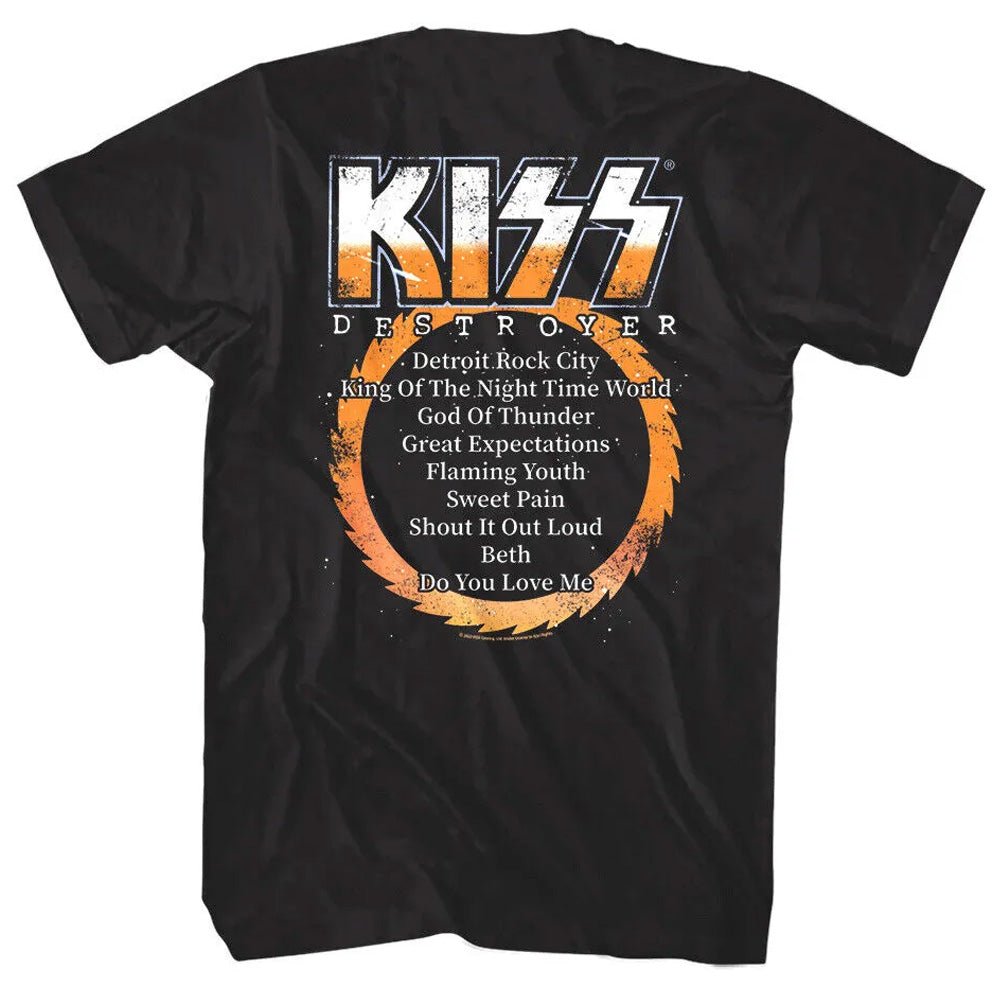 KISS キッス (エース・フレーリー 追悼 ) - DESTROYER ALBUM / バックプリントあり / Tシャツ / メンズ - PGS