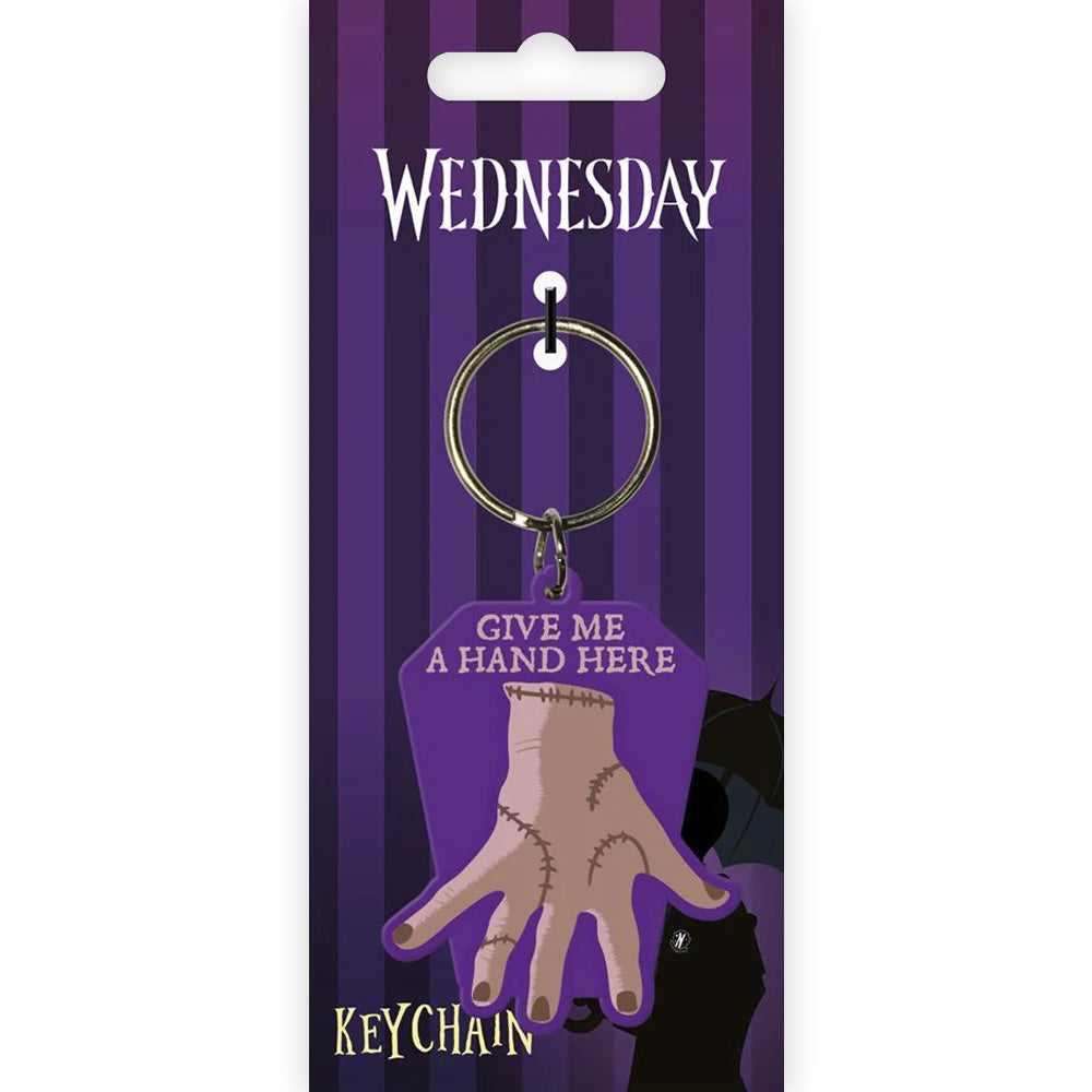 WEDNESDAY ウェンズデー (シーズン2 8月6日 配信 ) - Give Me A Hand / ラバー・キーリング / キーホルダー 【公式 / オフィシャル】