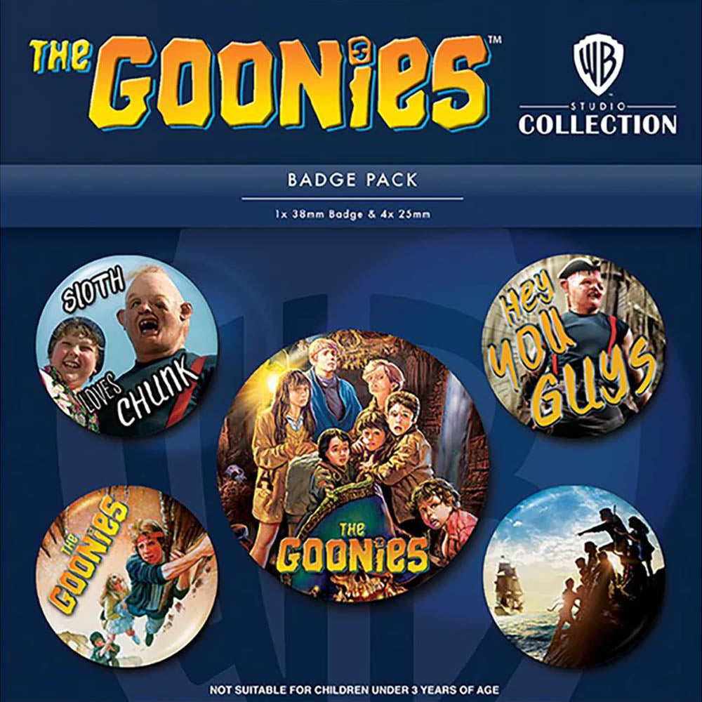 GOONIES グーニーズ (公開 40周年 ) - Treasure / 5個セット / バッジ 【公式 / オフィシャル】