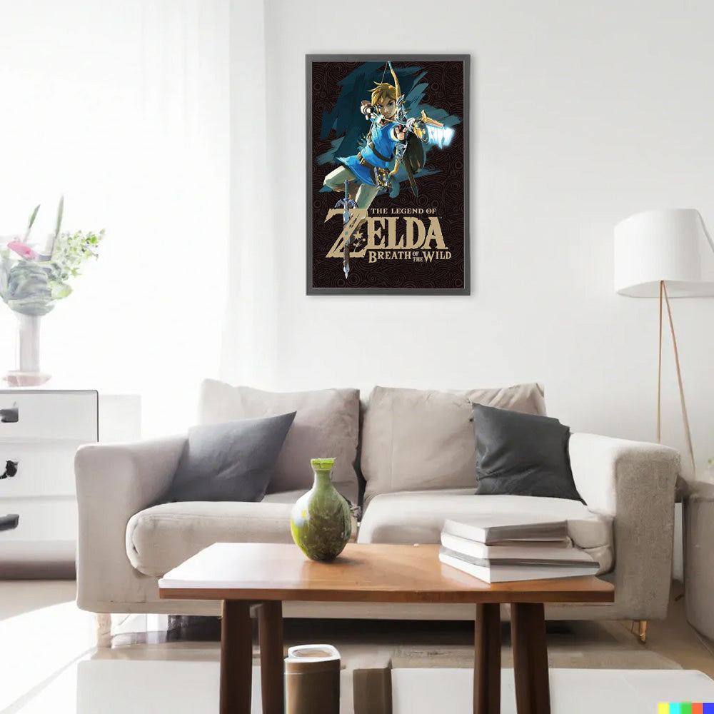 THE LEGEND OF ZELDA ゼルダの伝説 (40周年 ) - Breath of the Wild (Game Cover) / ポスター