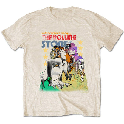ROLLING STONES ローリングストーンズ (来日 35周年 記念 ) - Mick & Keith Watercolour Stars / Tシャツ / メンズ 【公式 / オフィシャル】