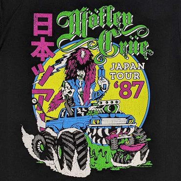 MOTLEY CRUE モトリークルー (来日 40周年 ) - Girls Girls Girls Japanese Tour '87 / Tシャツ / メンズ 【公式 / オフィシャル】