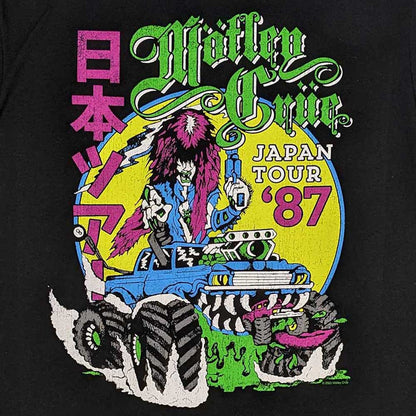 MOTLEY CRUE モトリークルー (来日 40周年 ) - Girls Girls Girls Japanese Tour '87 / Tシャツ / メンズ 【公式 / オフィシャル】