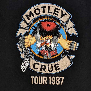 MOTLEY CRUE モトリークルー (来日 40周年 ) - Girls Girls Girls Tour '87 / Tシャツ / メンズ 【公式 / オフィシャル】