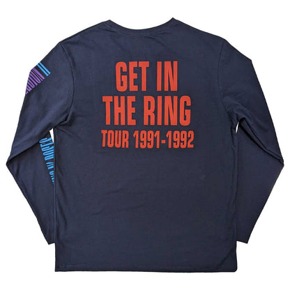 GUNS N ROSES ガンズアンドローゼズ (結成 40周年 ) - Get In The Ring Tour '91-'92 / バック＆アームプリントあり / 長袖 / Tシャツ / メンズ 【公式 / オフィシャル】