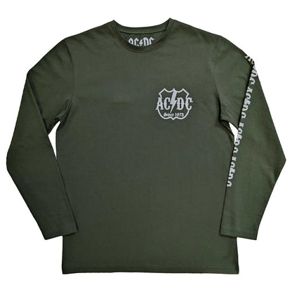 AC/DC エーシーディーシー (Back in Black 45周年 ) - Rock Or Bust / バック＆アームプリントあり / 長袖 / Tシャツ / メンズ 【公式 / オフィシャル】