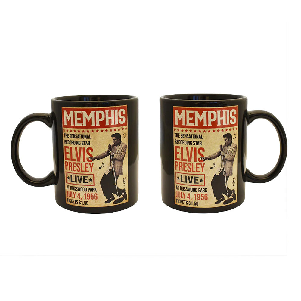 ELVIS PRESLEY エルヴィスプレスリー (生誕 90周年 ) - Memphis Poster / マグカップ 【公式 / オフィシャル】